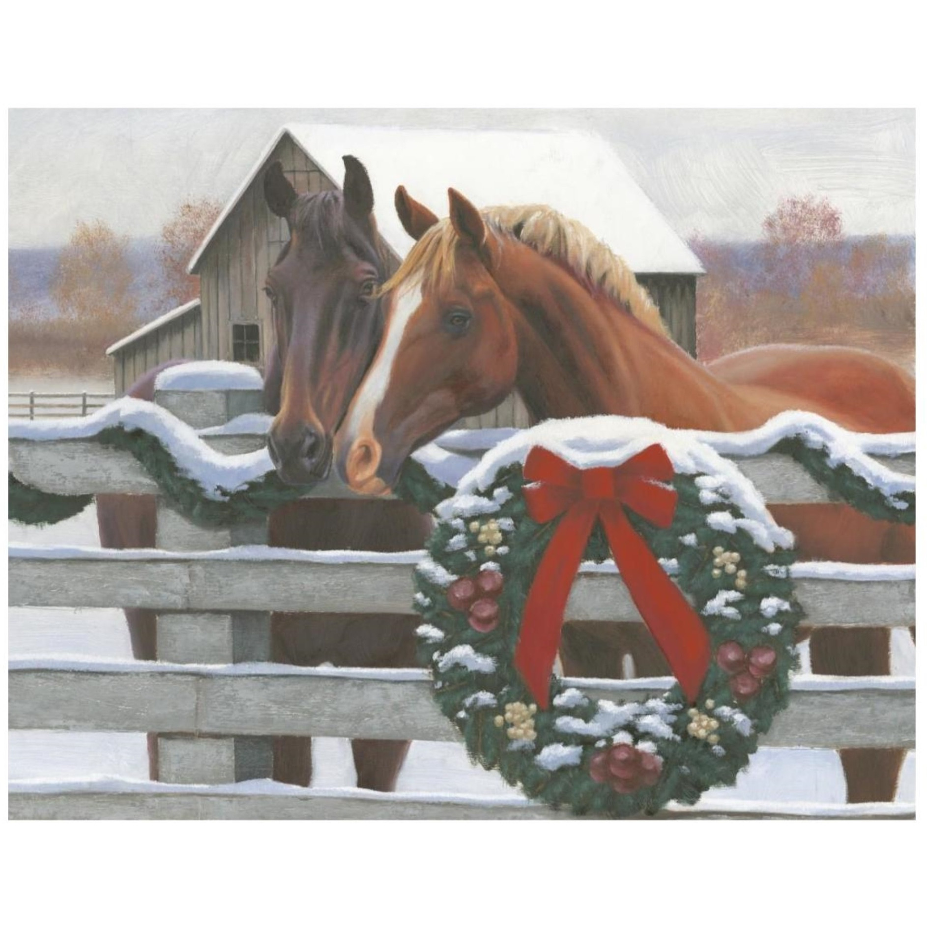 Christmas in the Heartland II -Paper Art-26&quotx22"