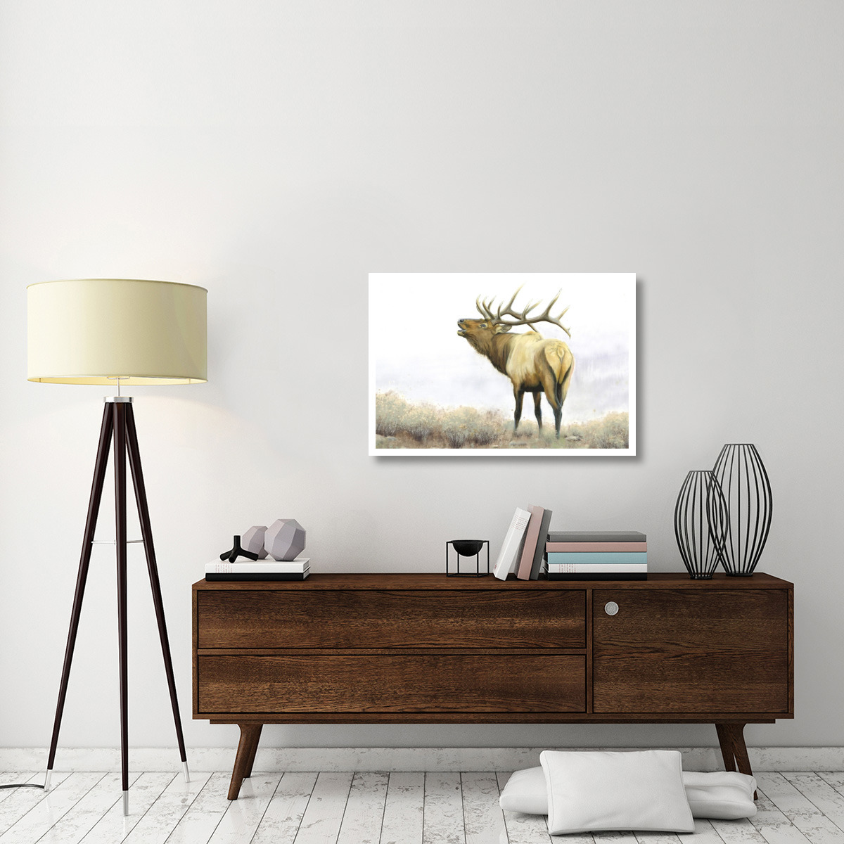 Majestic Elk -Paper Art-38&quotx26"