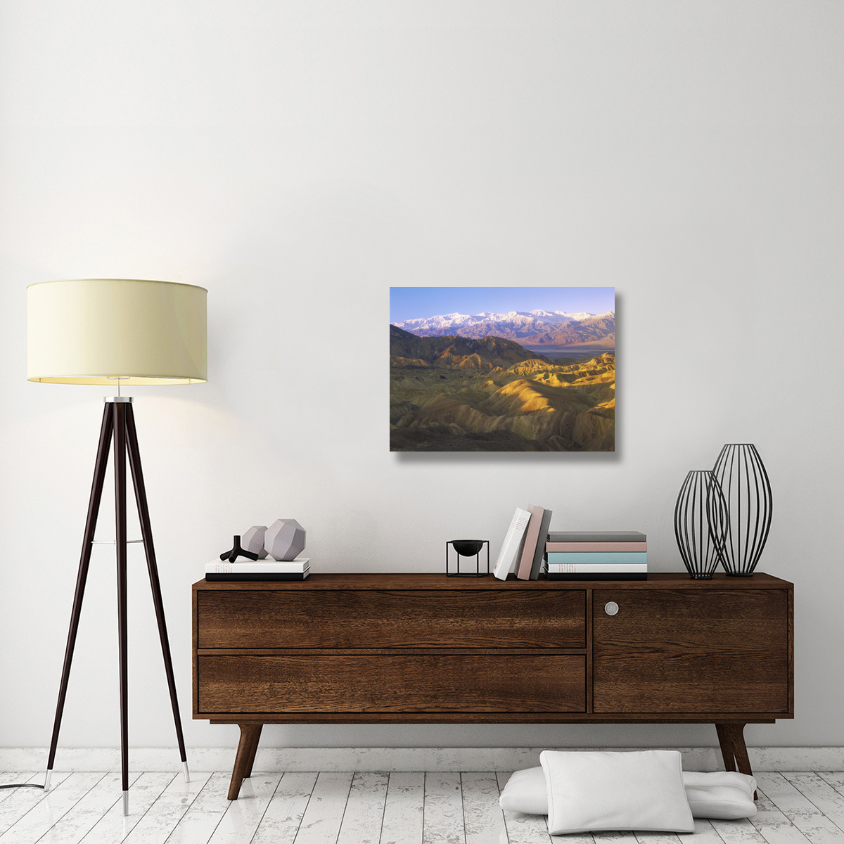 Looking at Panamint Range over the Furnace Creek playa from Zabriskie Point, Death Valley National Park, California-Canvas Art-32&quotx24"