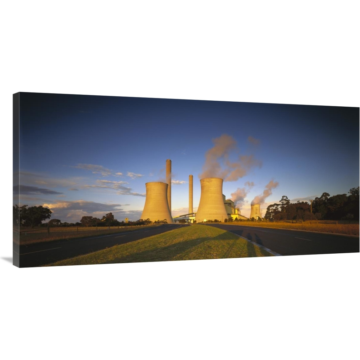 Loy Yang power station, coal burning facility, Latrobe Valley, Victoria, Australia-Canvas Art-48&quotx24"