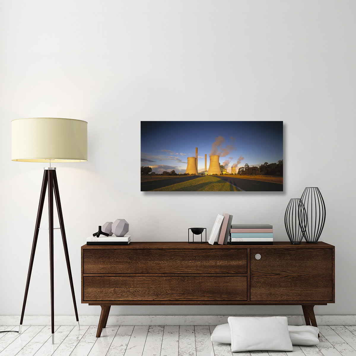 Loy Yang power station, coal burning facility, Latrobe Valley, Victoria, Australia-Canvas Art-48&quotx24"