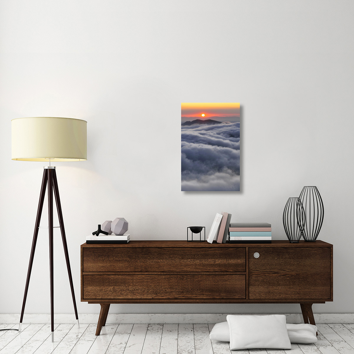 Sunrise over mountain and clouds, Spain-Canvas Art-20&quotx30"