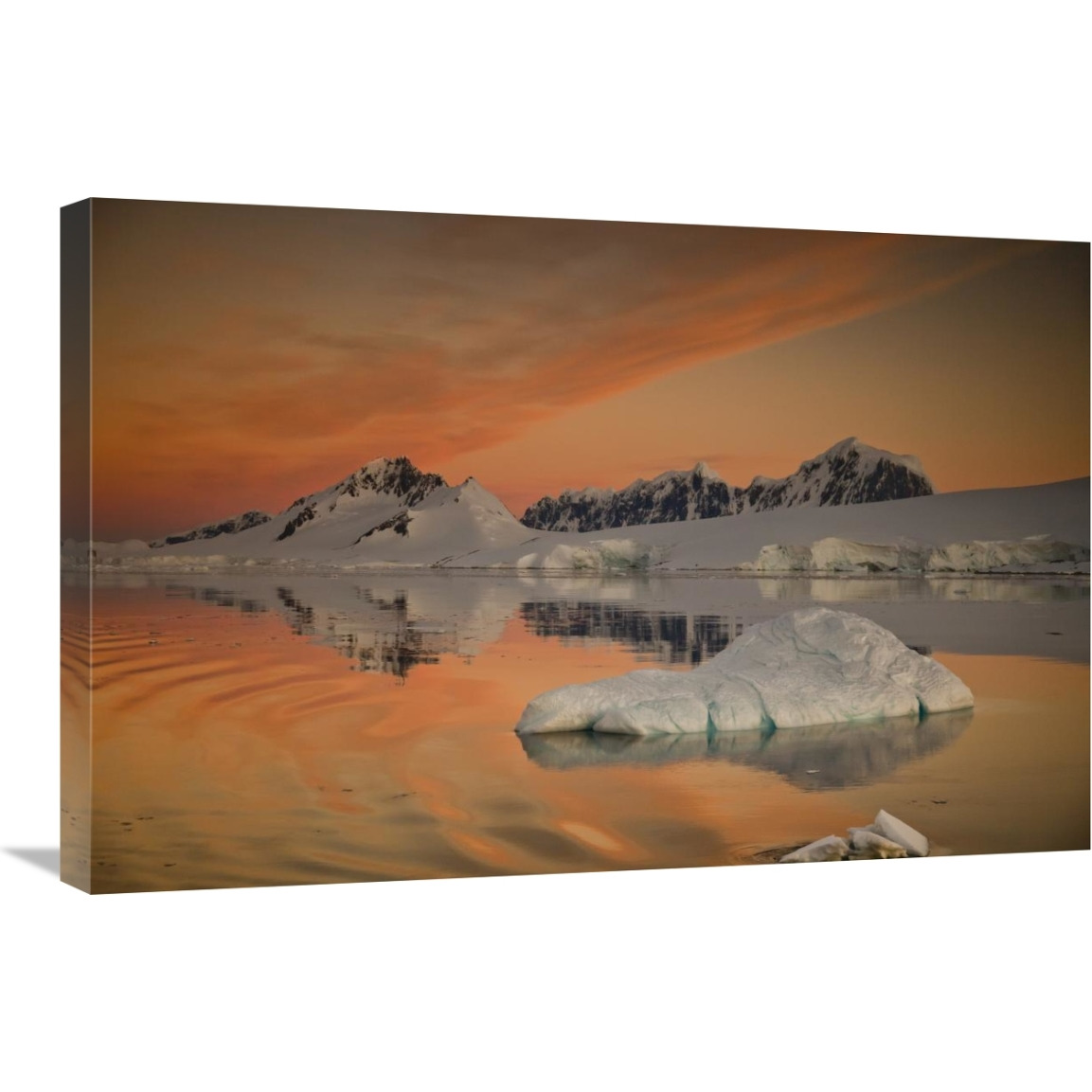 Peaks at sunset, Wiencke Island, Antarctic Peninsula, Antarctica-Canvas Art-30&quotx20"