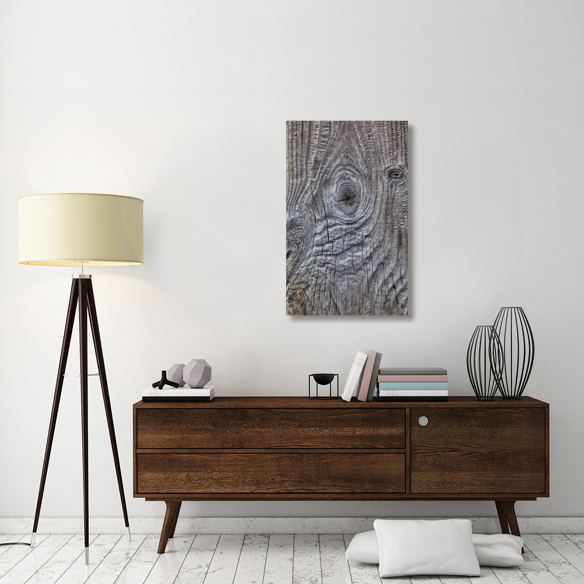 Wind eroded wood, Deception Island, South Shetland Islands, Antarctica-Canvas Art-25.2&quotx40"