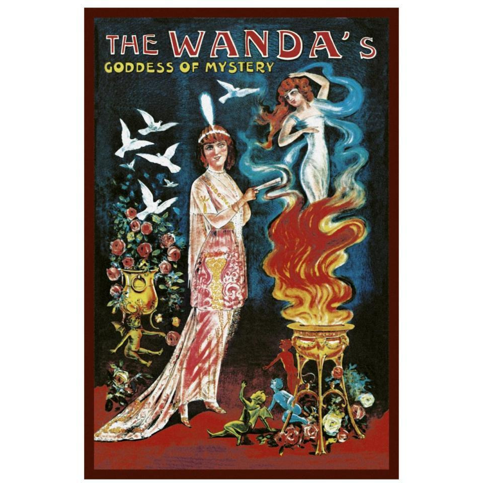 Magicians Wanda's Goddess of Mystery-Paper Art-22&quotx32"