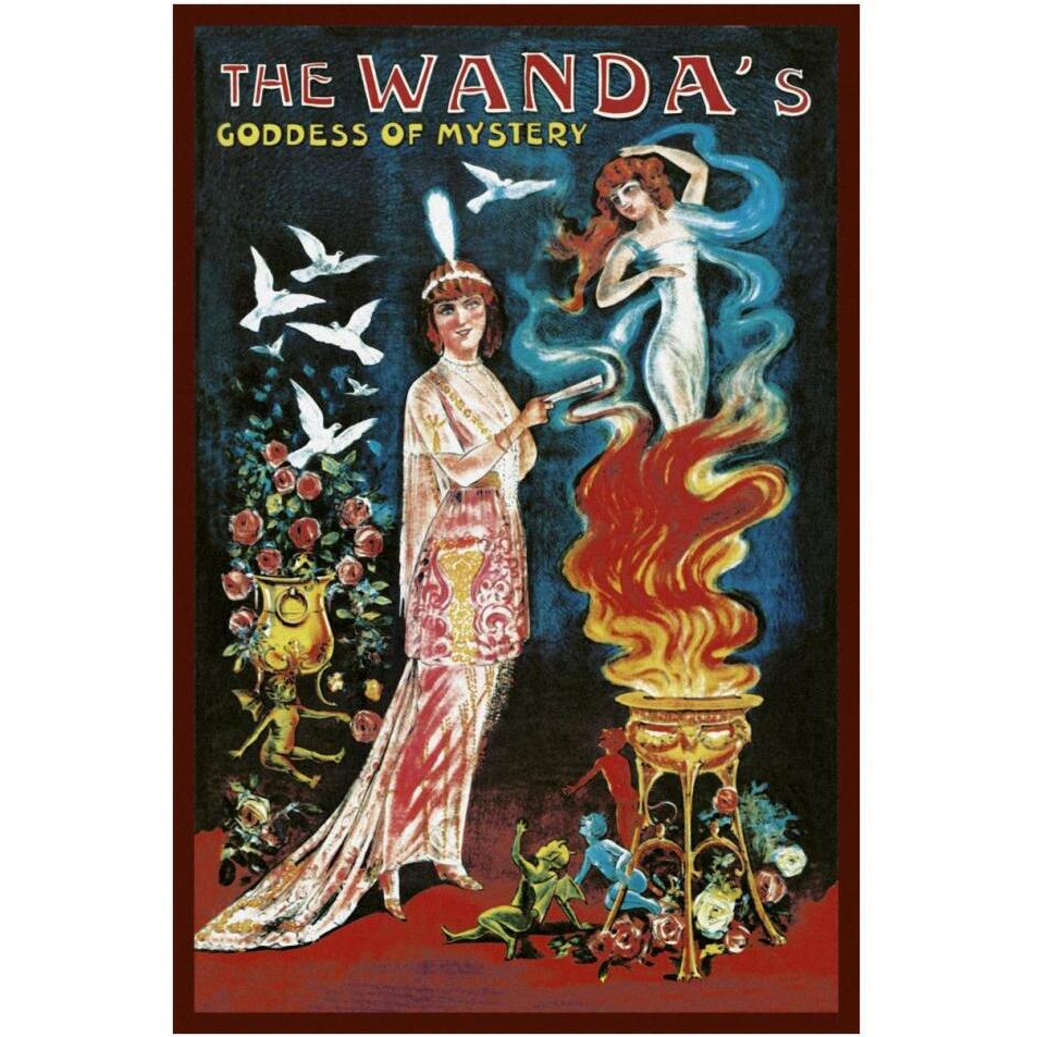 Magicians Wanda's Goddess of Mystery-Paper Art-26&quotx38"