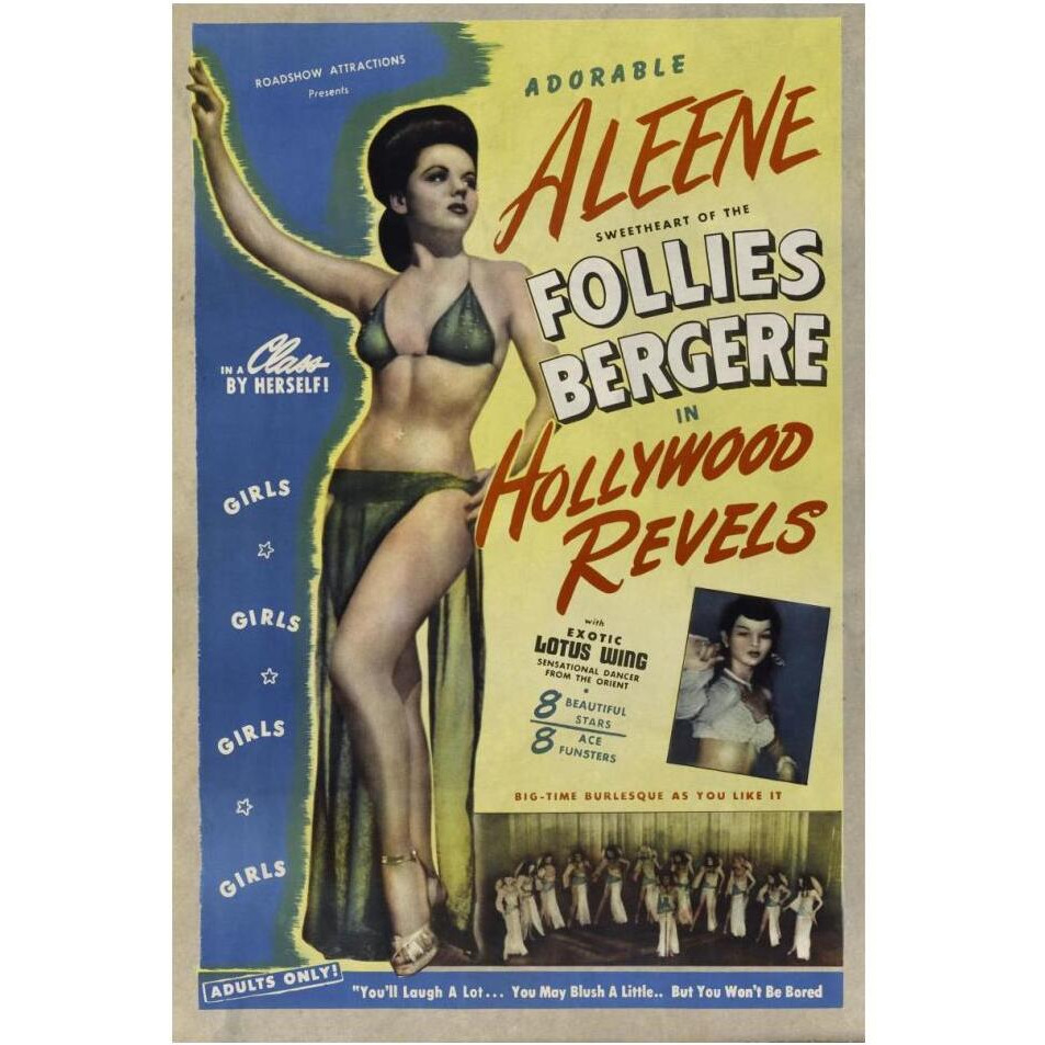 Vintage Vices Adorable Aleene Follies Bergere in Hollywood Revels-Paper Art-14&quotx20"