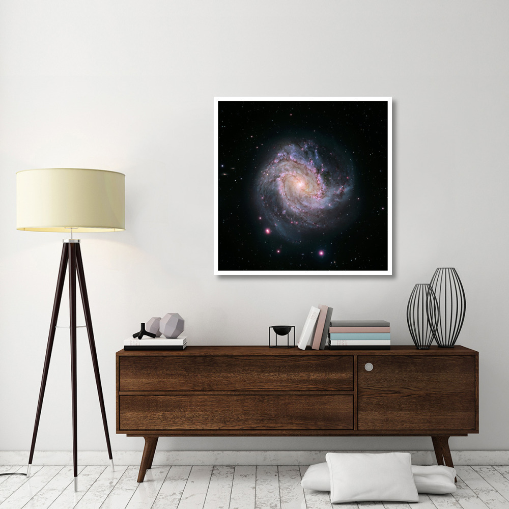 M83 - Spiral Galaxy (Hubble-Magellan Composite)-Paper Art-42&quotx42"