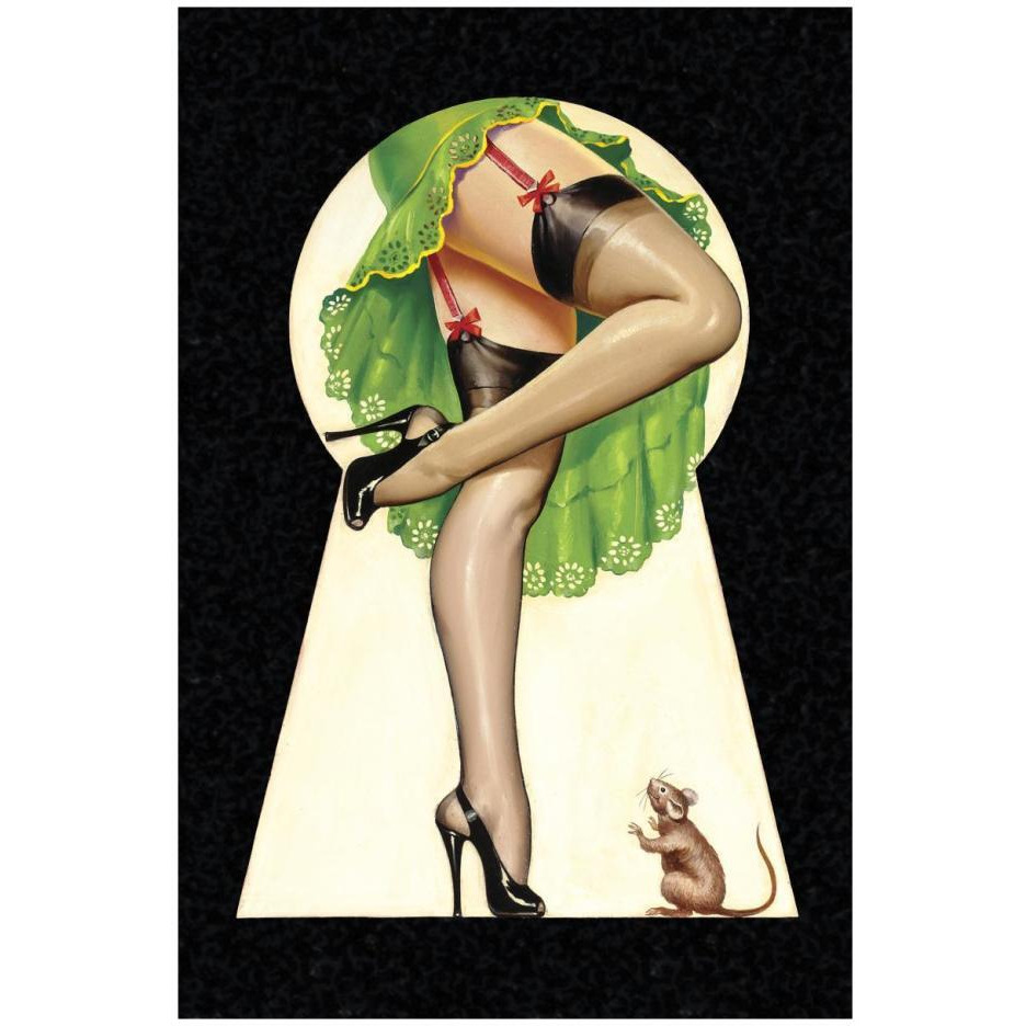 Mid-Century Pin-Ups - Through the Keyhole-Paper Art-18&quotx26"