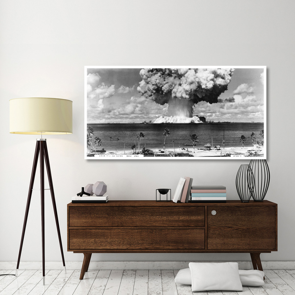 Bikini Atoll - Operation Crossroads Baker Detonation - July 25, 1946 DBCR-T1-318-Exp 6 AF434-4-Paper Art-74&quotx38"