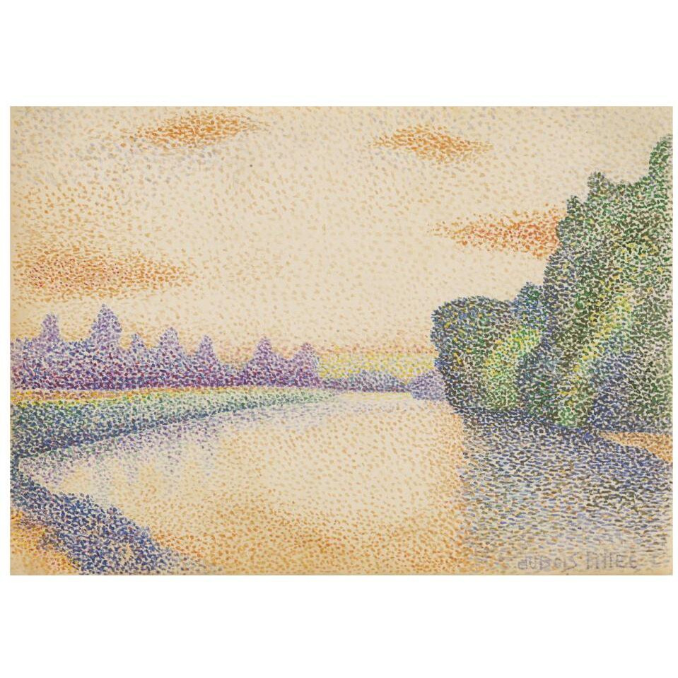 The Banks of the Marne at Dawn-Paper Art-32&quotx23"