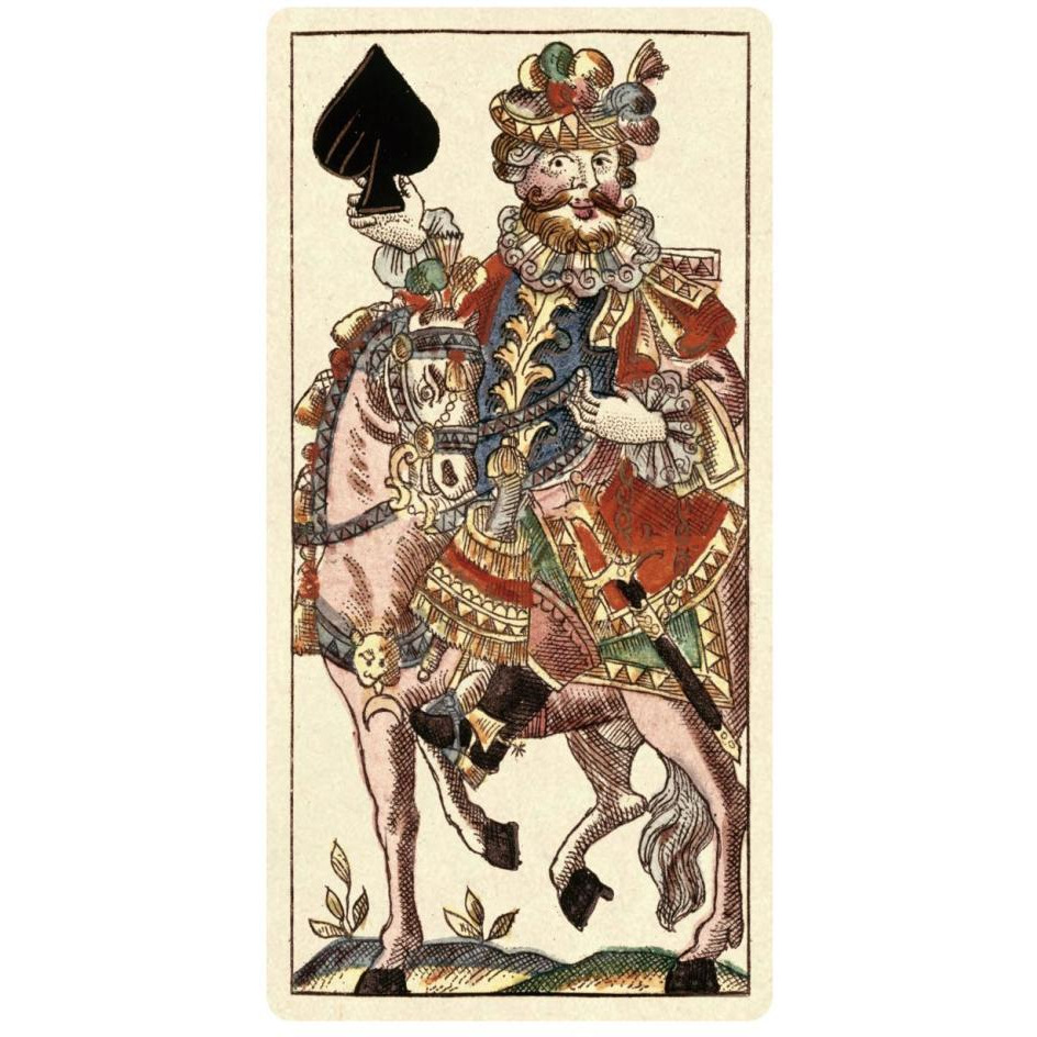 Knight of Spades (Bauern Hochzeit Deck)-Paper Art-14&quotx26"