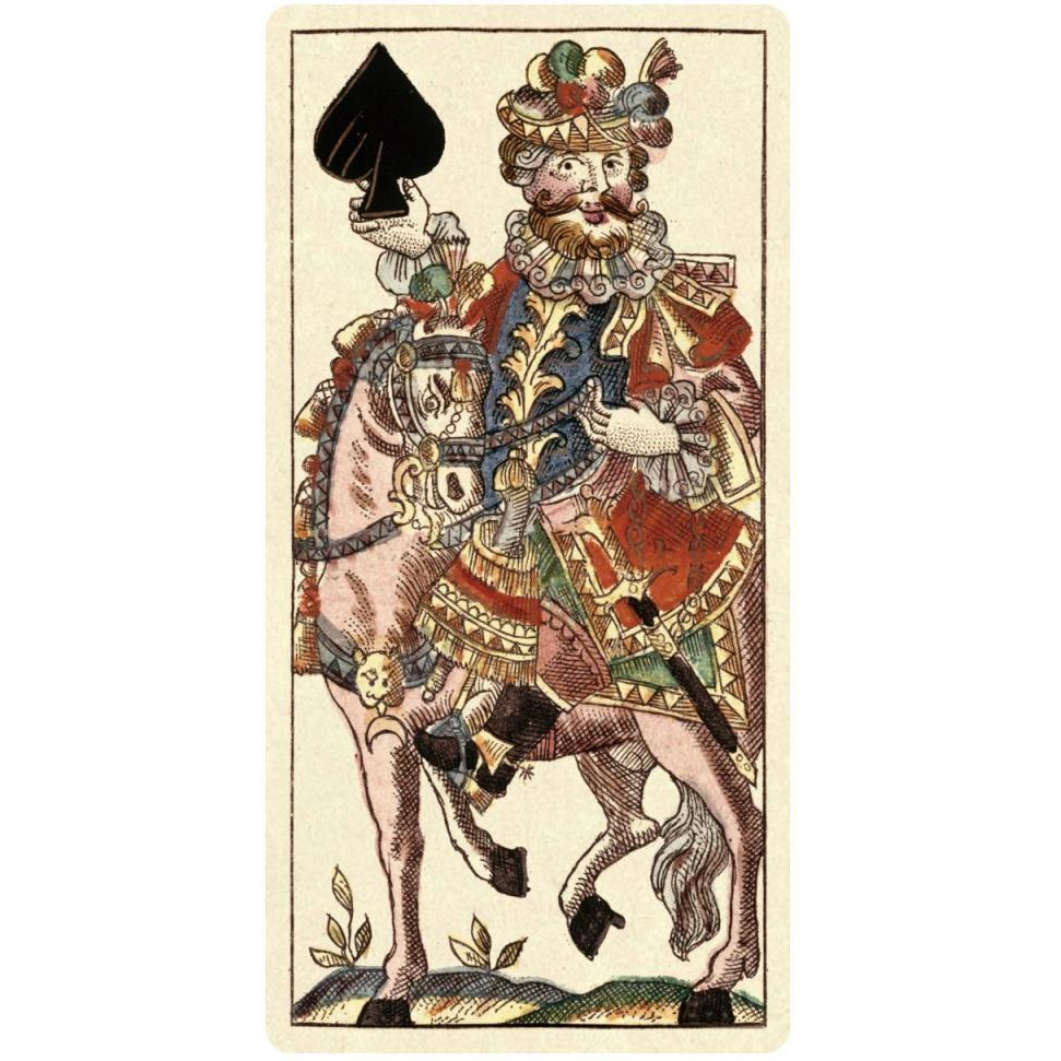 Knight of Spades (Bauern Hochzeit Deck)-Paper Art-26&quotx50"