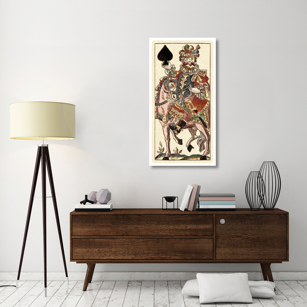 Knight of Spades (Bauern Hochzeit Deck)-Paper Art-26&quotx50"