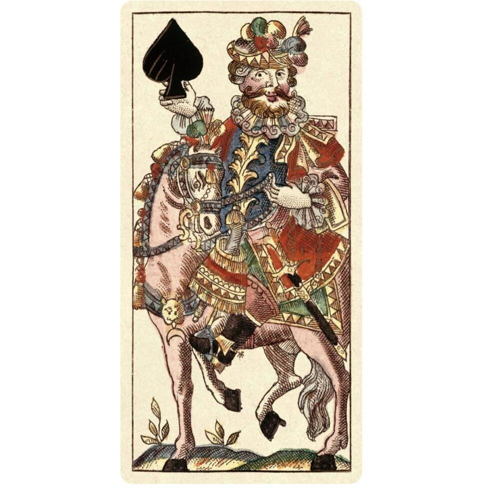 Knight of Spades (Bauern Hochzeit Deck)-Paper Art-32&quotx62"