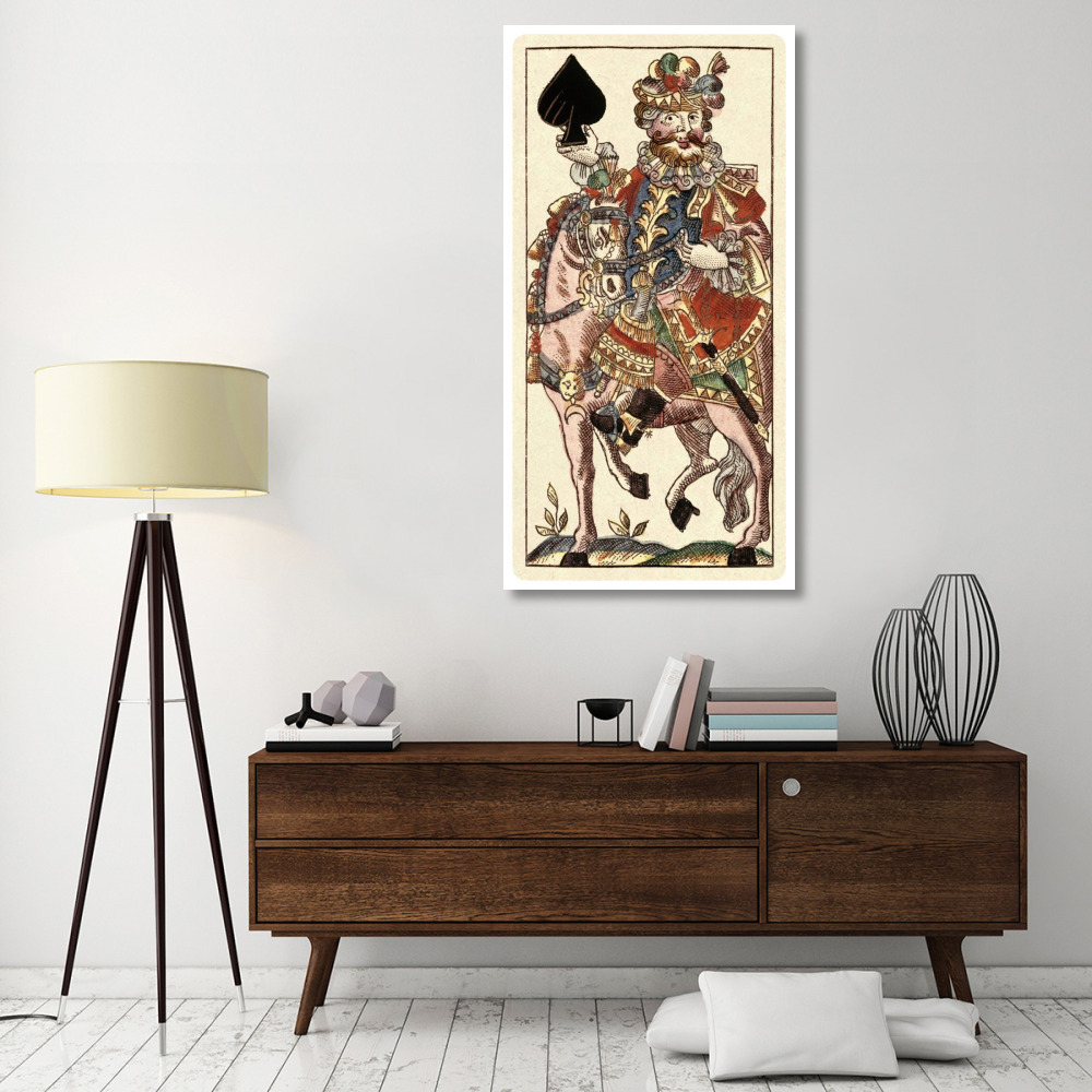 Knight of Spades (Bauern Hochzeit Deck)-Paper Art-32&quotx62"