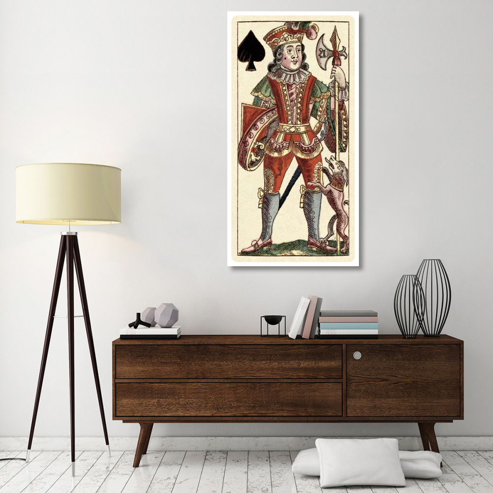 Knave of Spades (Bauern Hochzeit Deck)-Paper Art-32&quotx62"