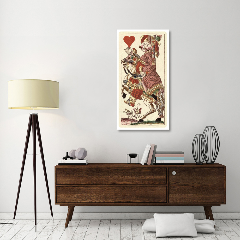 Knight of Hearts (Bauern Hochzeit Deck)-Paper Art-26&quotx50"