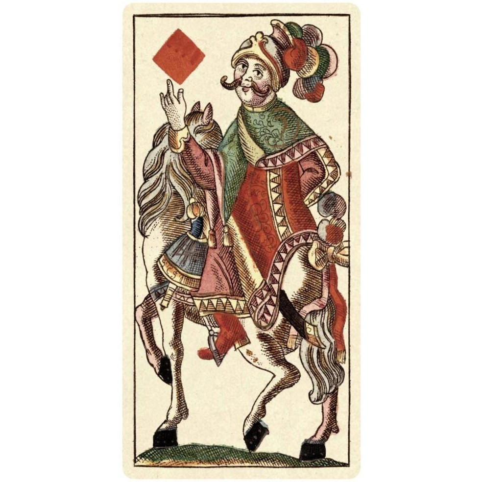 Knight of Diamonds (Bauern Hochzeit Deck)-Paper Art-38&quotx74"