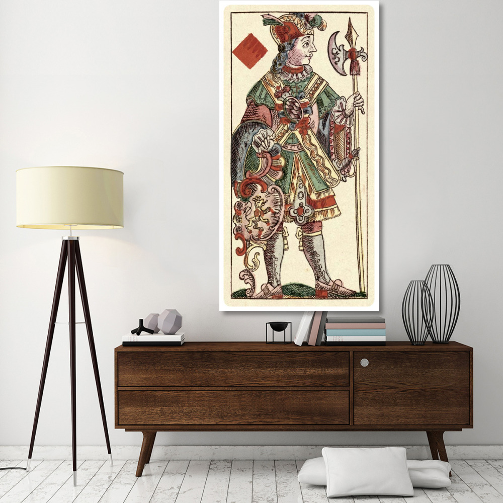 Knave of Diamonds (Bauern Hochzeit Deck)-Paper Art-38&quotx74"