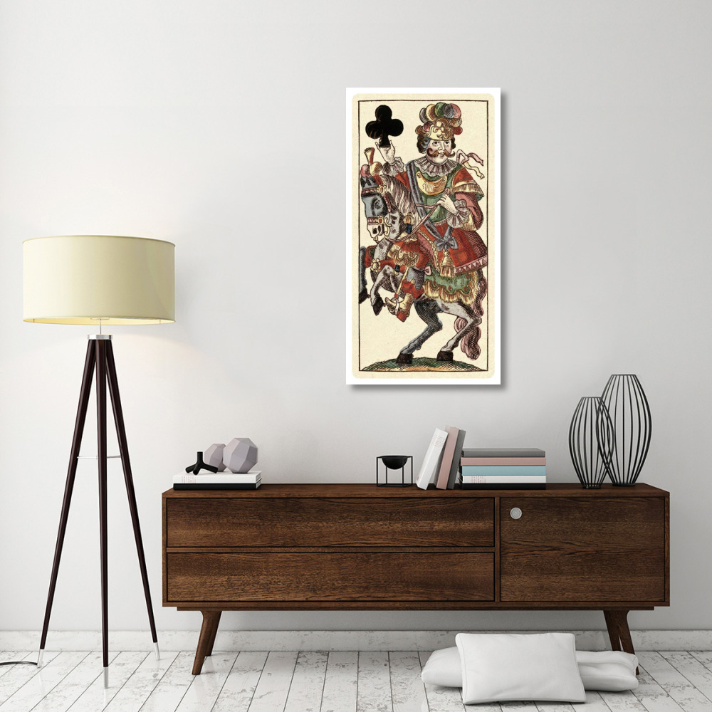 Knight of Clubs (Bauern Hochzeit Deck)-Paper Art-26&quotx50"