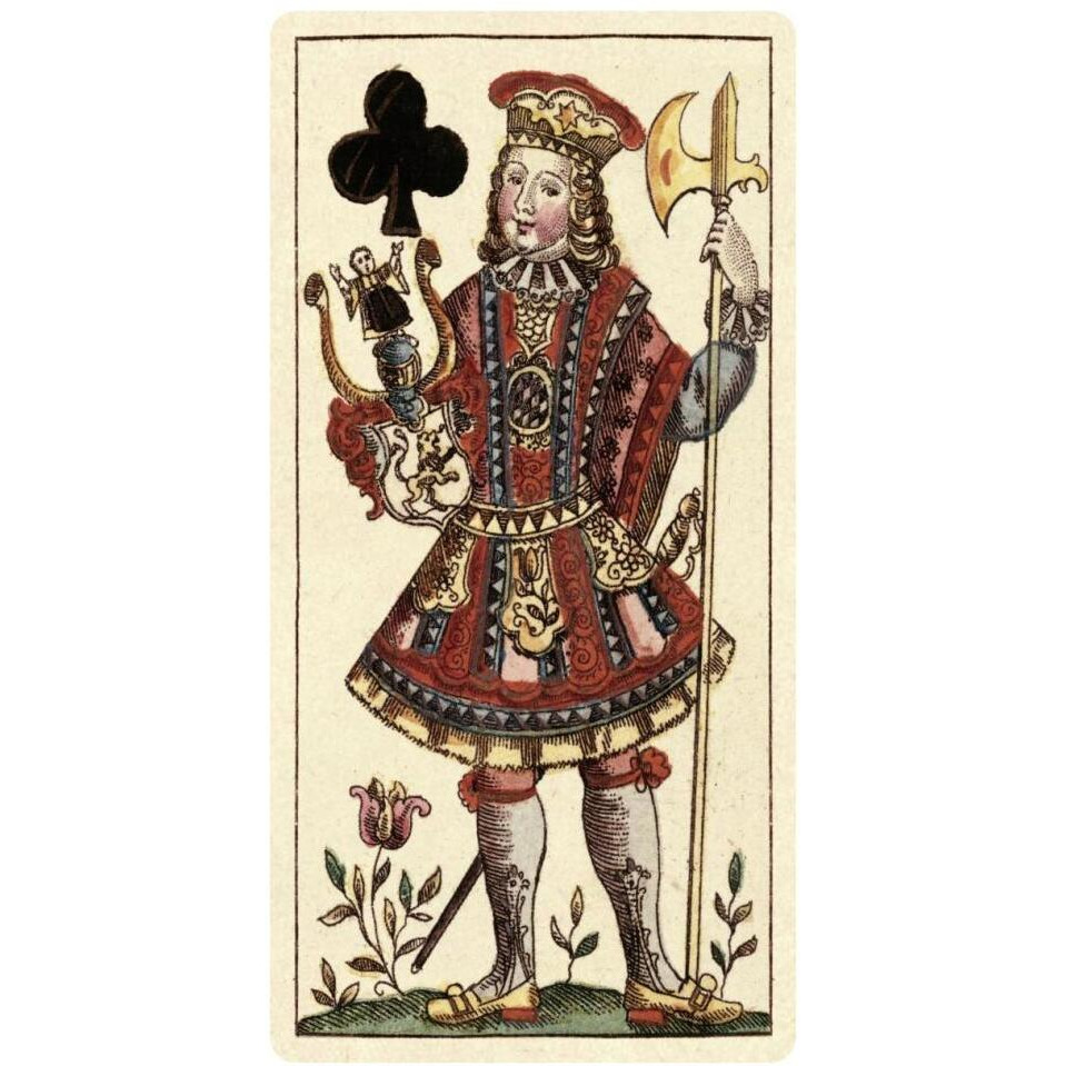 Knave of Clubs (Bauern Hochzeit Deck)-Paper Art-20&quotx38"