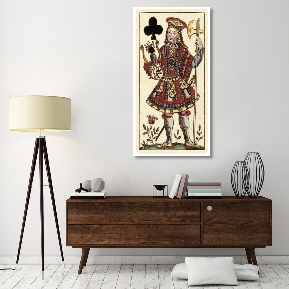 Knave of Clubs (Bauern Hochzeit Deck)-Paper Art-32&quotx62"