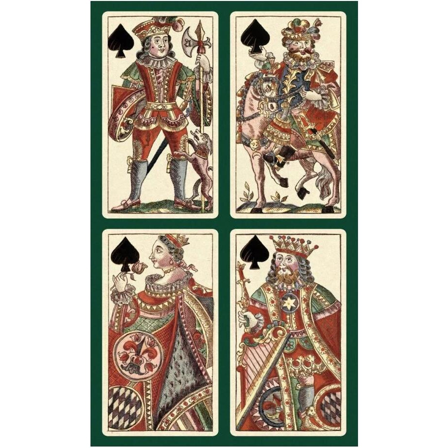 Spades (Bauern Hochzeit Deck)-Paper Art-15&quotx24"