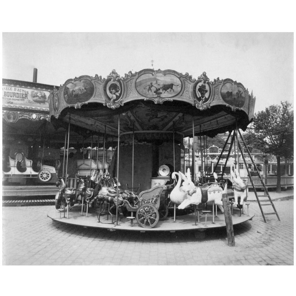 Paris, 1923 - Fte du Trne, Street Fair-Paper Art-32&quotx26"