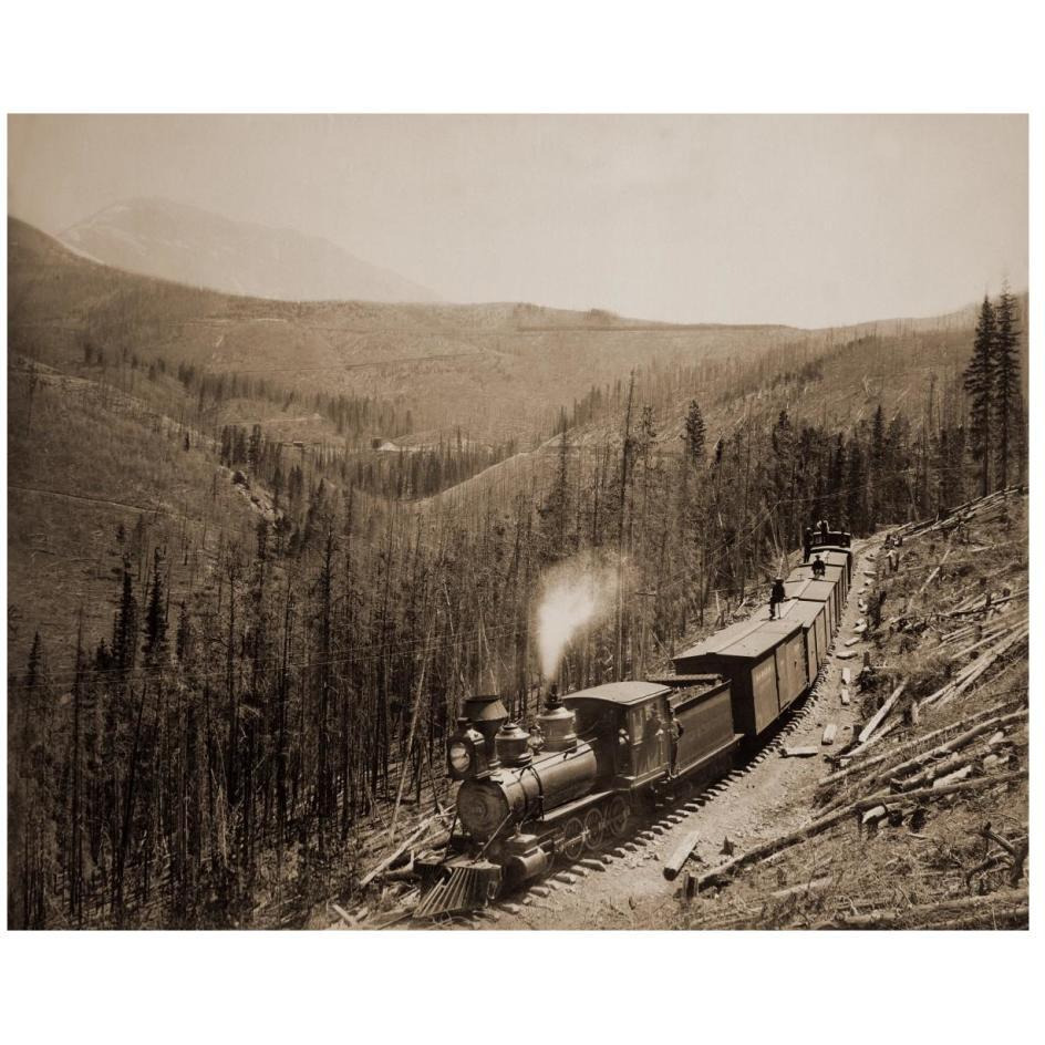 Marshall Pass, Colorado, Westside, 1880-1881-Paper Art-26&quotx22"