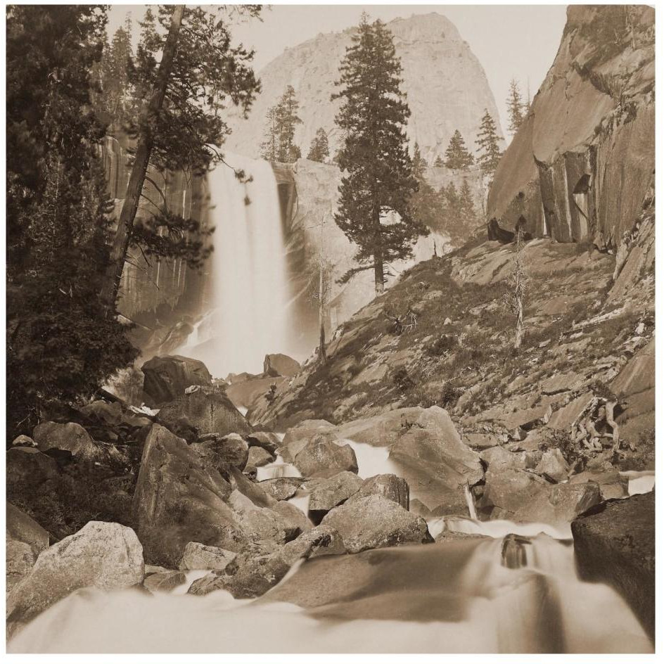 Piwayac - Vernal Fall - 300 ft. Yosemite, California, 1861-Paper Art-26&quotx26"