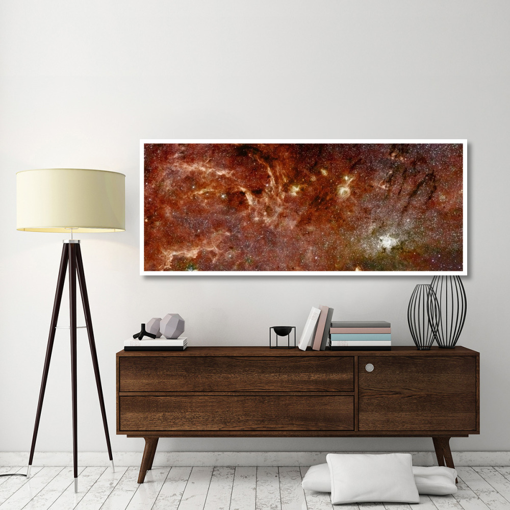 HST-Spitzer Composite of Galactic Center-Paper Art-77&quotx32"