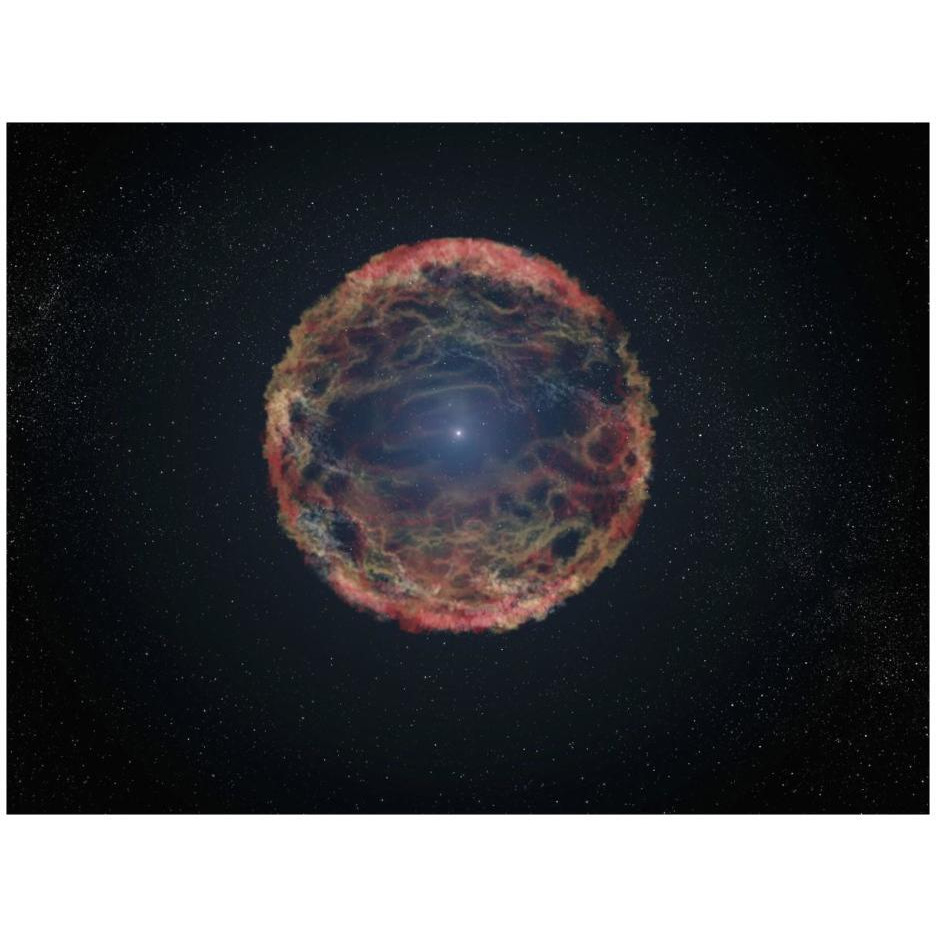 Artist's Impression of Supernova 1993J-Paper Art-26&quotx20"