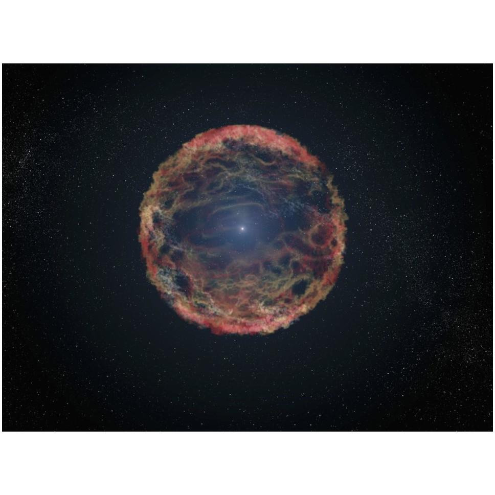 Artist's Impression of Supernova 1993J-Paper Art-50&quotx38"