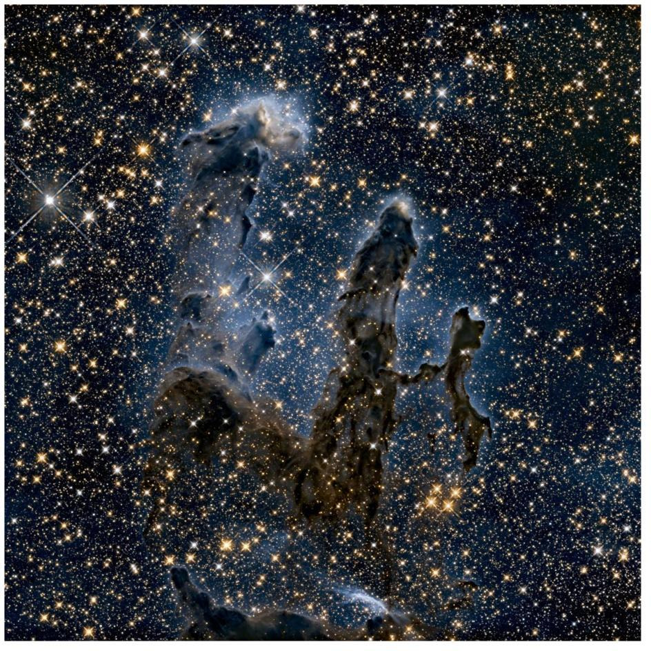 A Near-Infrared View of the Pillars of Creation-Paper Art-26&quotx26"