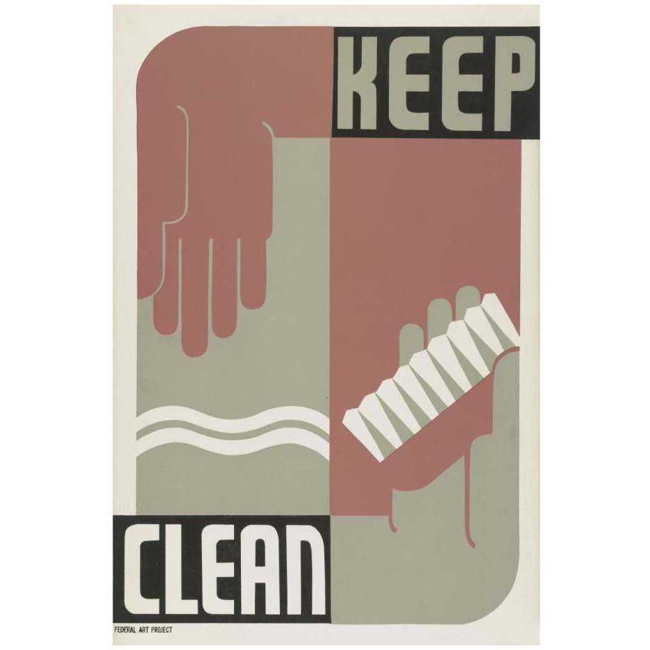 Keep clean-Paper Art-18&quotx26"