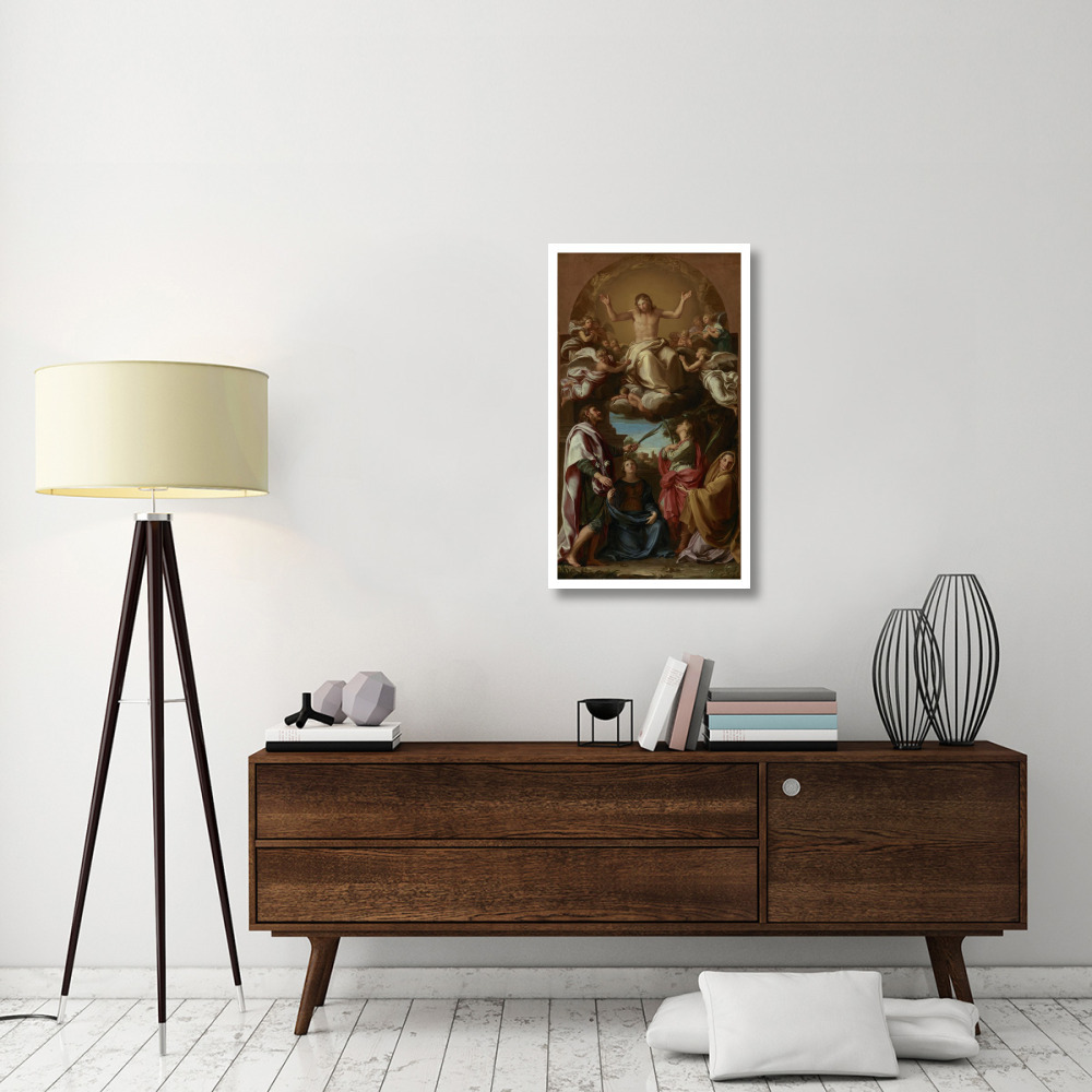 Christ in Glory with Saints Celsus, Julian, Marcionilla and Basilissa-Paper Art-22&quotx38"