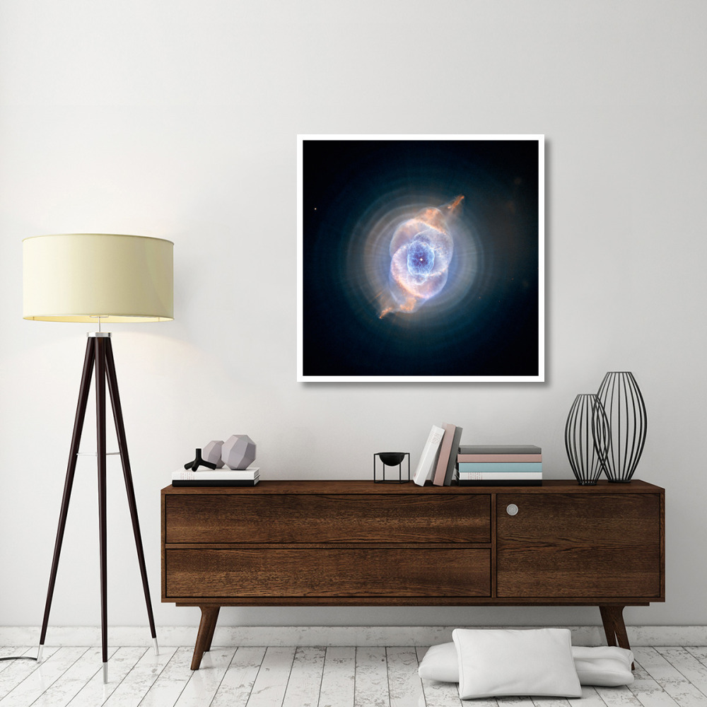 Cat's Eye Nebula, NGC 6543, May 4 2002-Paper Art-42&quotx42"