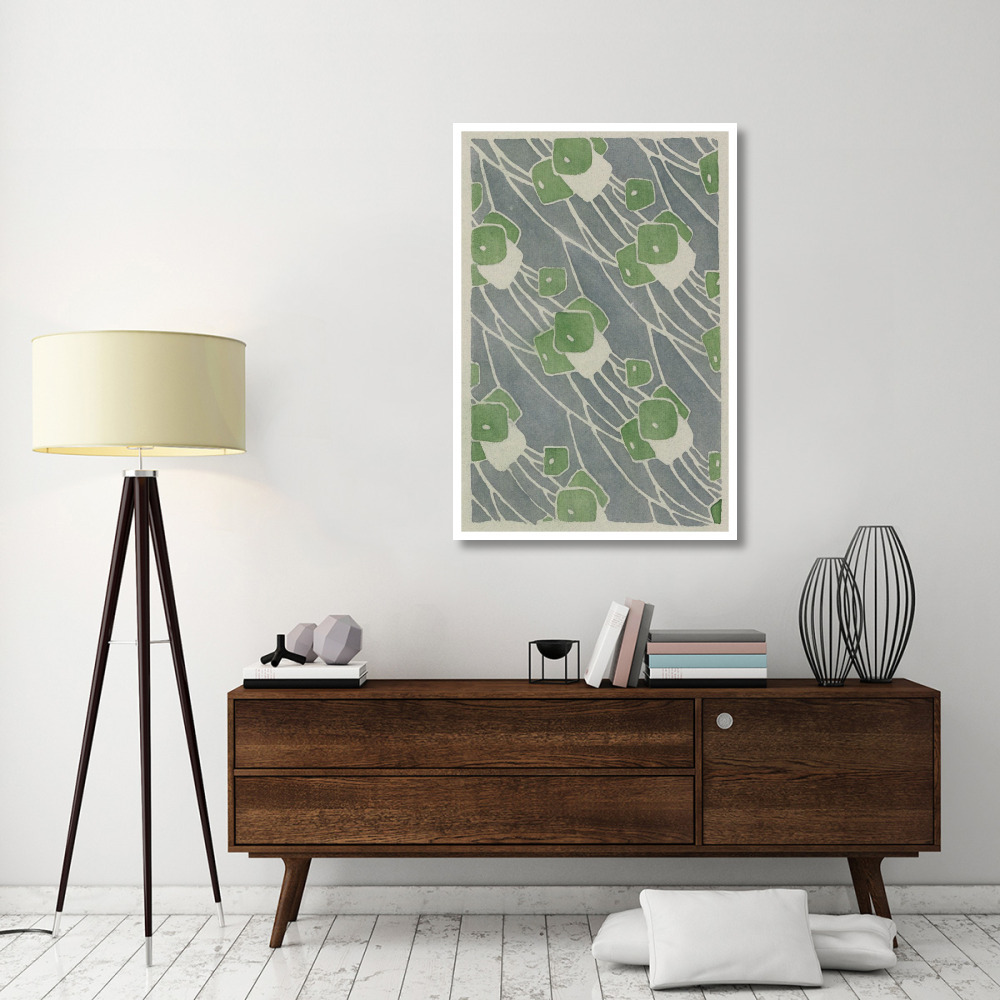 Green Geometric-Paper Art-34&quotx50"