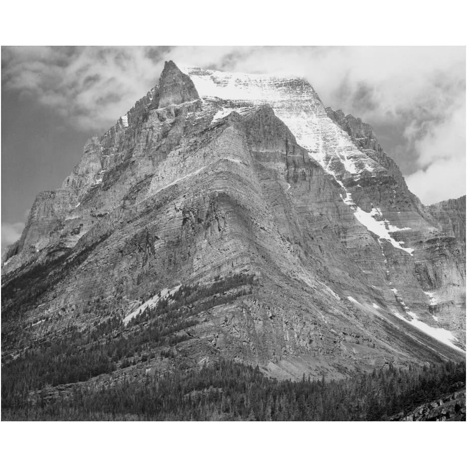 Going-to-the-Sun Mountain, Glacier National Park, Montana - National Parks and Monuments, 1941-Paper Art-24&quotx20"