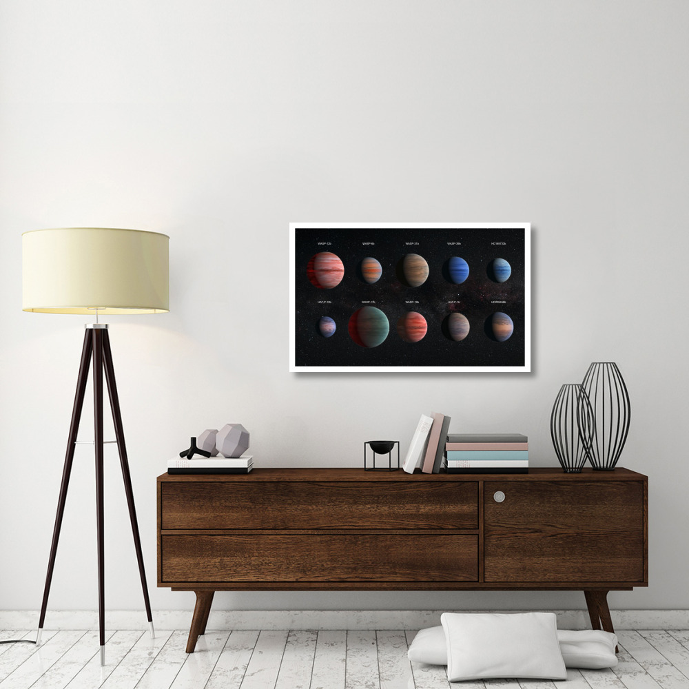 Artist Impression of Hot Jupiter Exoplanets - Annotated-Paper Art-42&quotx26"