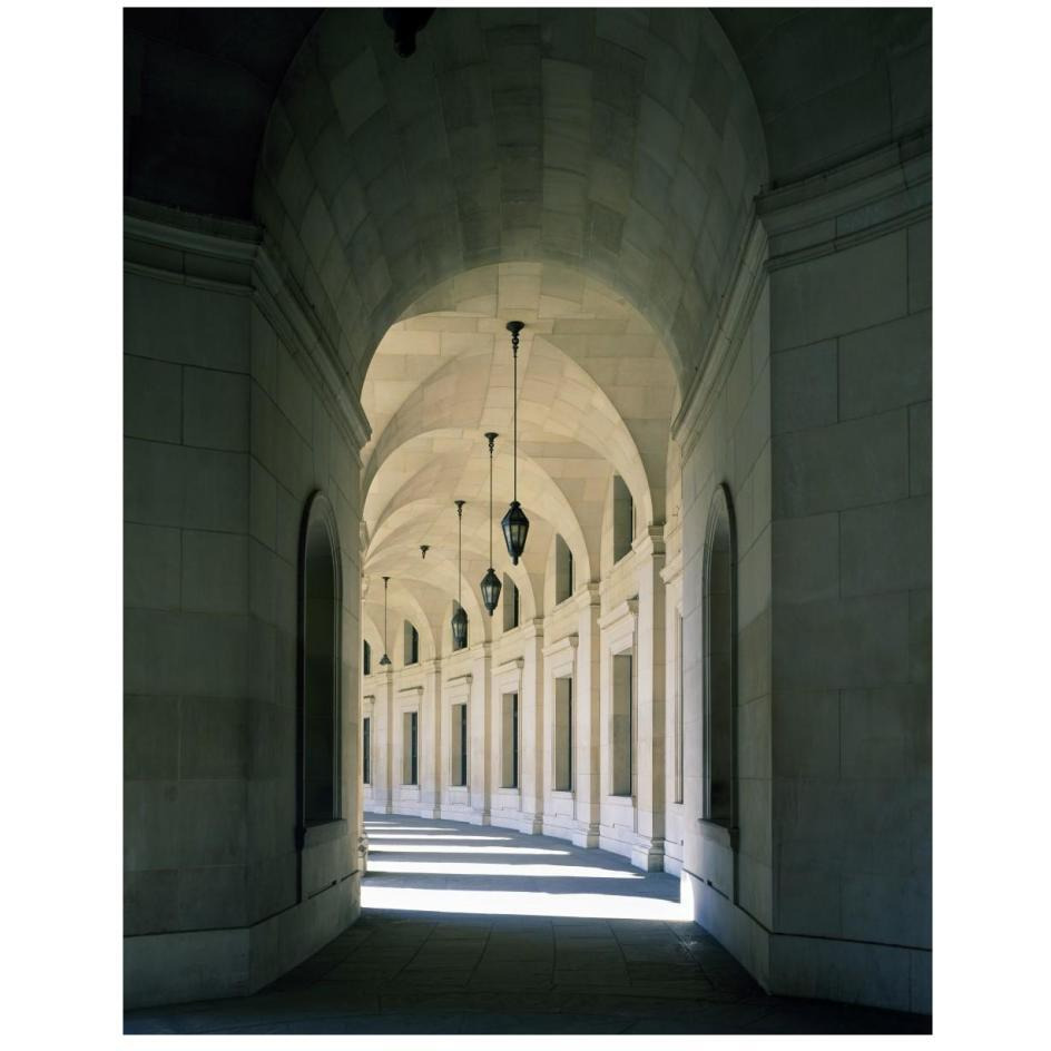 Arched architectural detail in the Federal Triangle located in Washington, D.C.-Paper Art-22&quotx26"