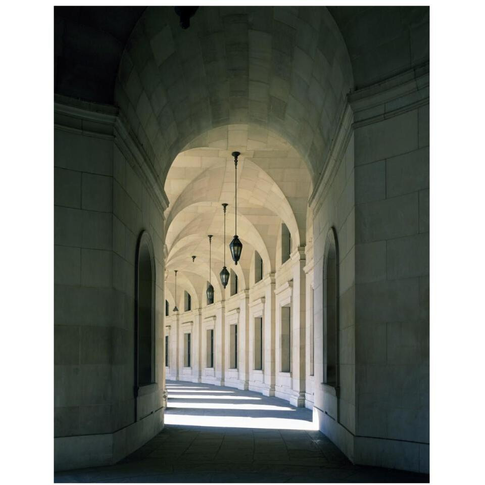 Arched architectural detail in the Federal Triangle located in Washington, D.C.-Paper Art-30&quotx37"