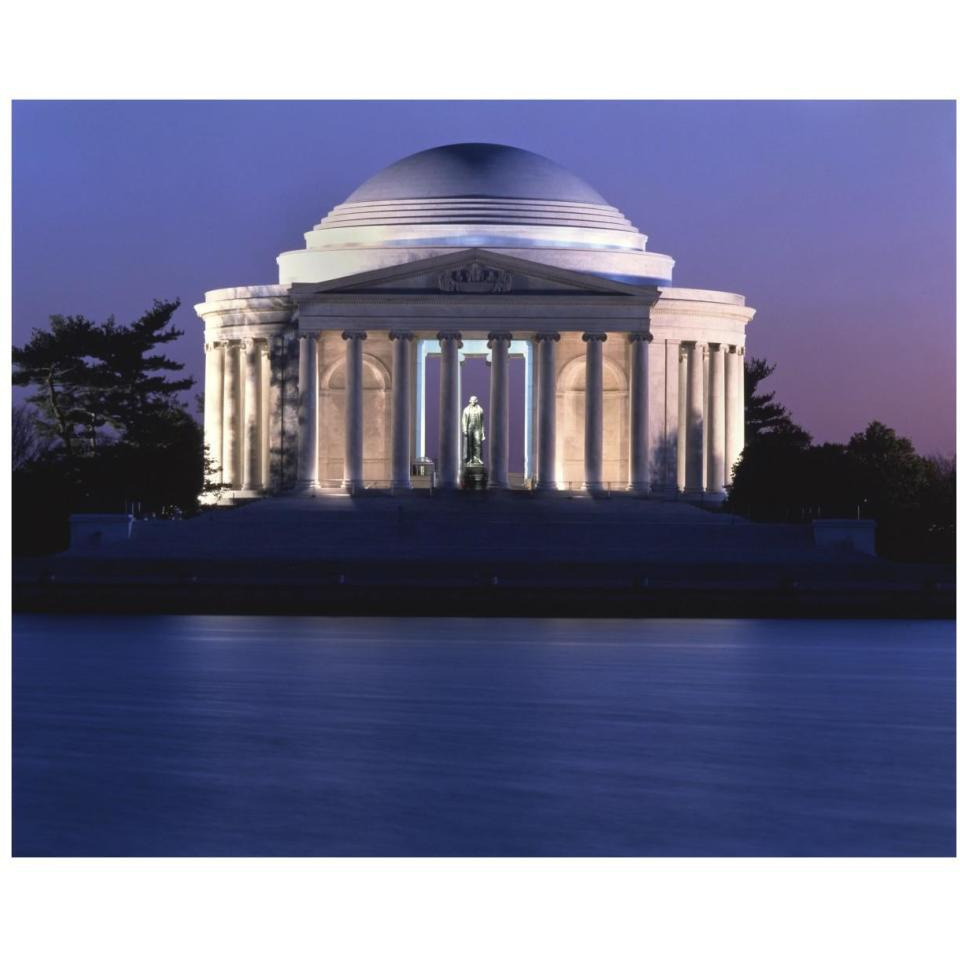 Jefferson Memorial, Washington, D.C.-Paper Art-37&quotx30"