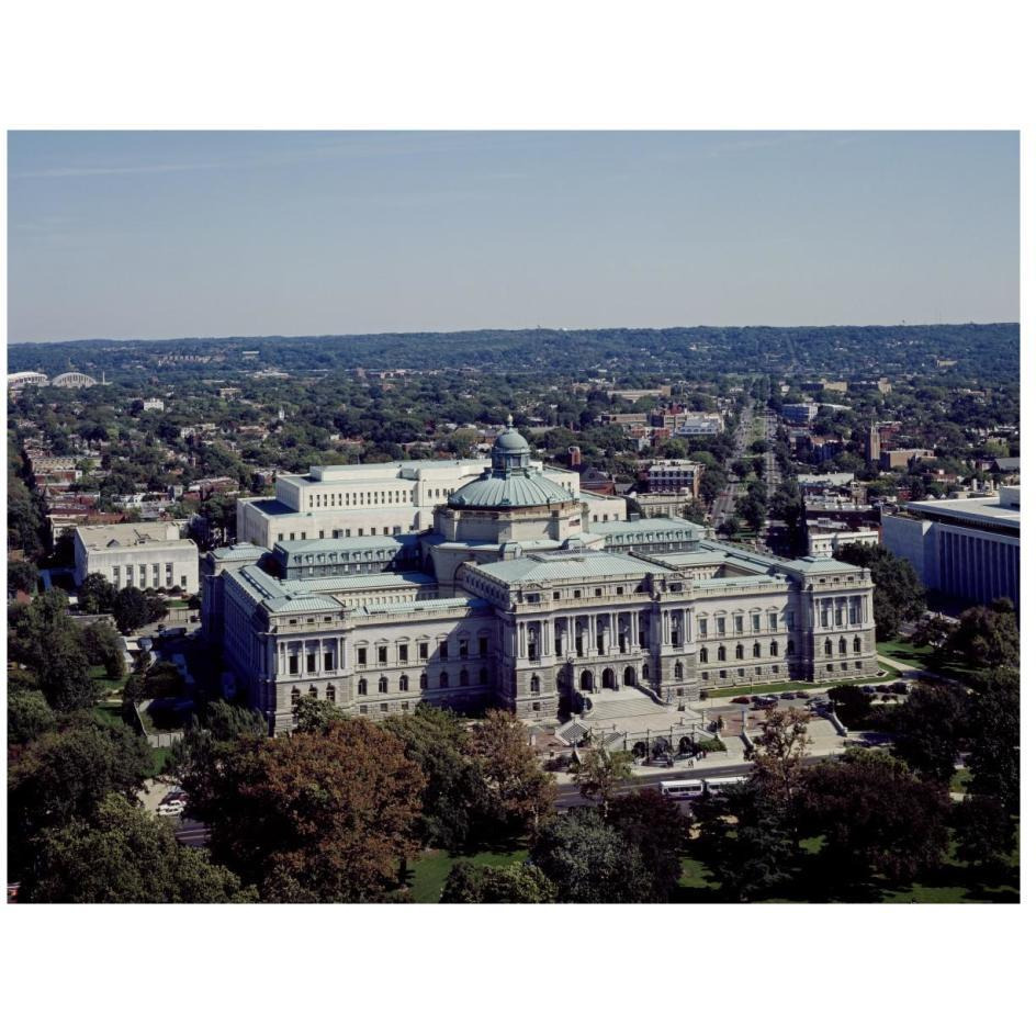 View of the Library of Congress Thomas Jefferson Building from the U.S. Capitol dome, Washington, D.C.-Paper Art-26&quotx20"