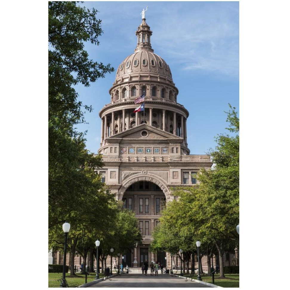 The Texas Capitol, Austin, Texas, 2014-Paper Art-34&quotx50"