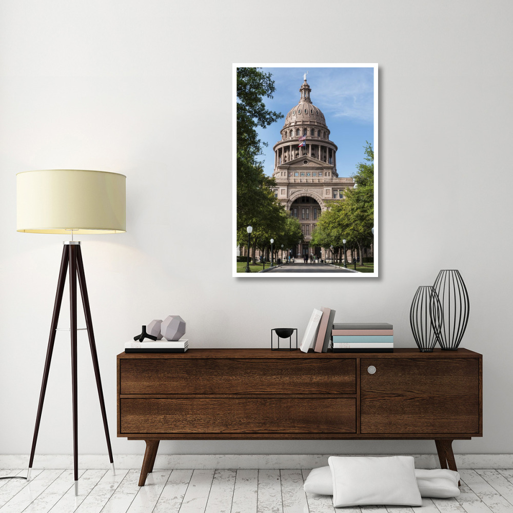 The Texas Capitol, Austin, Texas, 2014-Paper Art-34&quotx50"