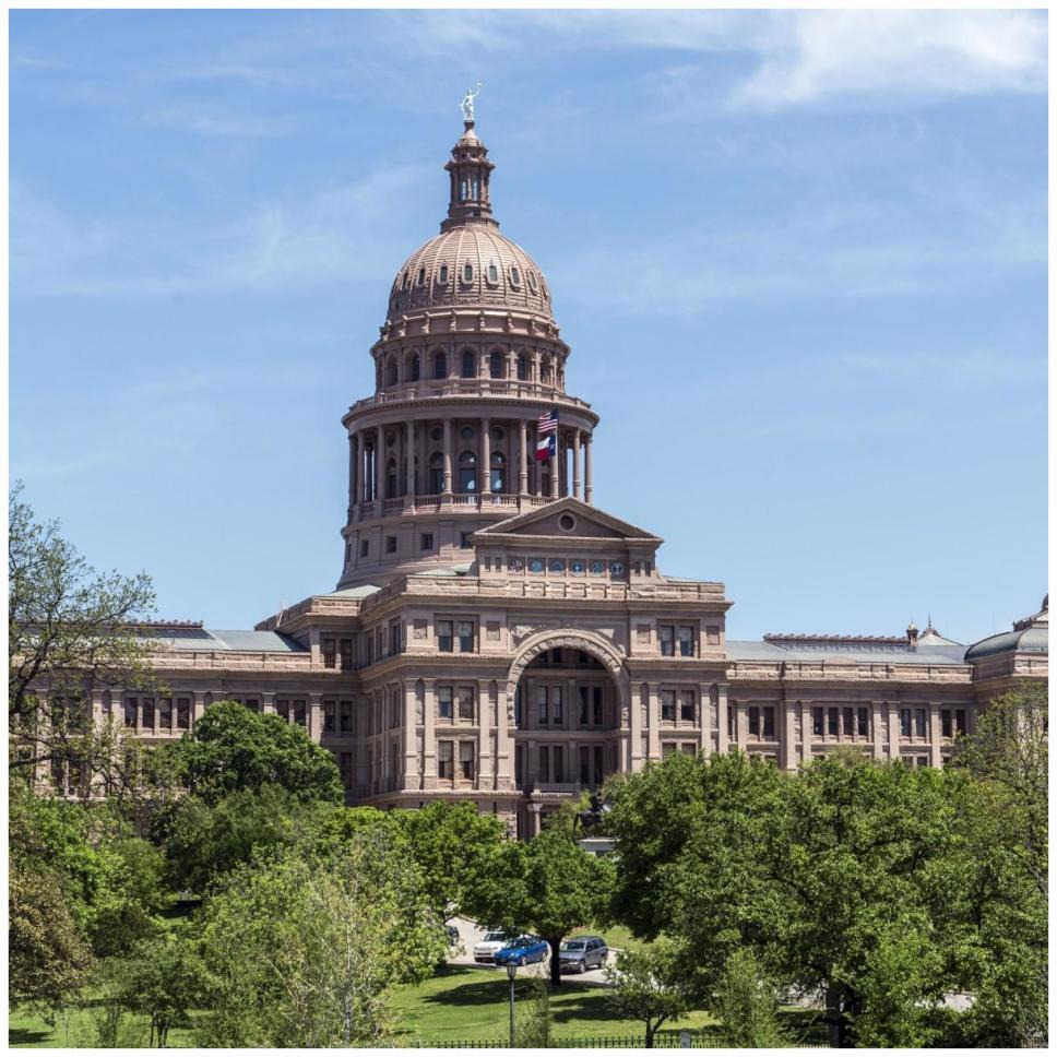 The Texas Capitol, Austin, Texas, 2014-Paper Art-42&quotx42"