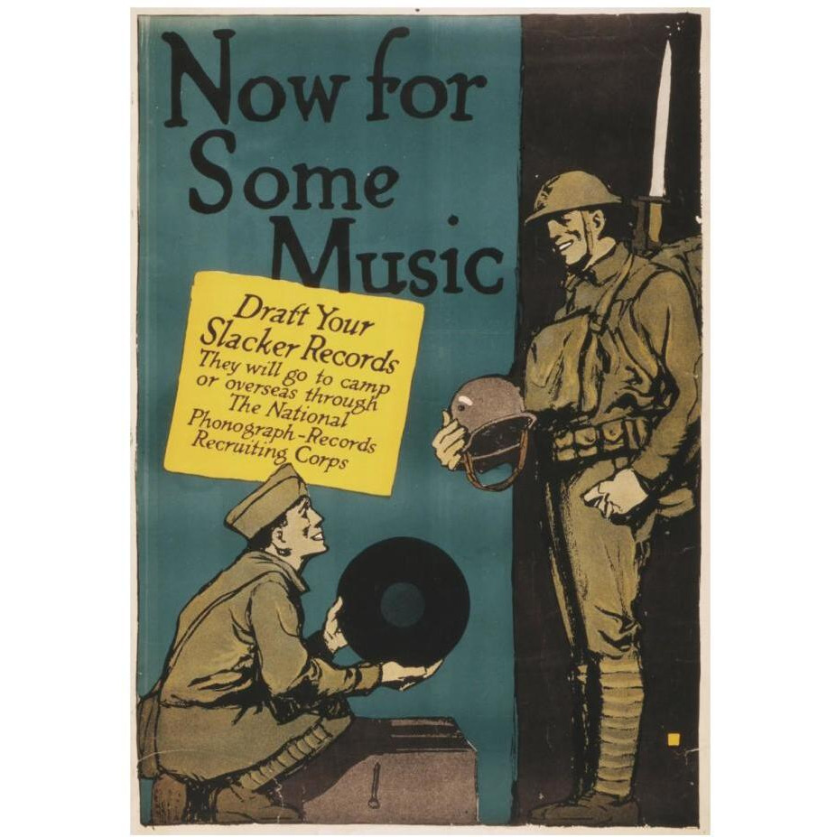 Now for Some Music, 1917-Paper Art-17&quotx24"