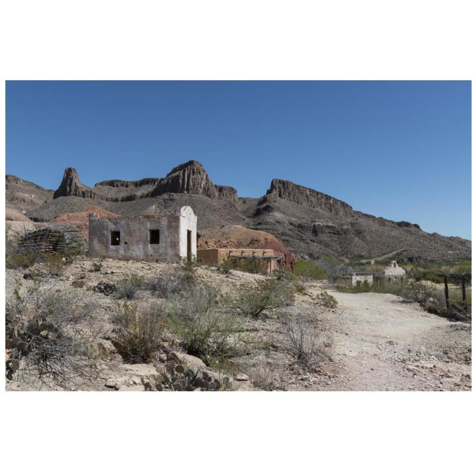 Abandoned movie set along the Rio Grande River in Big Bend Ranch State Park in lower Brewster County, TX-Paper Art-38&quotx26"